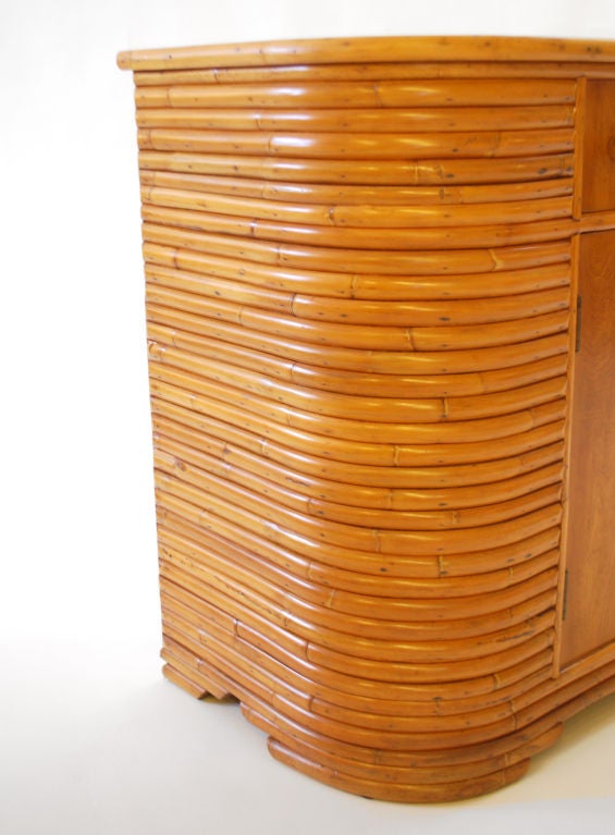 Rattan Cabinet in the Manner of Paul Frankl 1