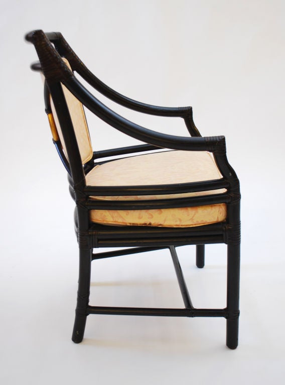 Late 20th Century Set of 6 Dining  Chairs by McGuire For Sale