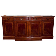 Antique English Breakfront Server/Credenza