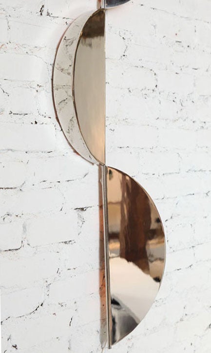 Plated Serpentin Sconce by Hubert le Gall
