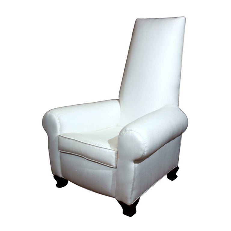 High  Back  French  Deco  Arm  Chair For Sale