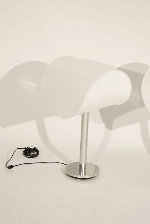 Pair of Unique White Table Lamps