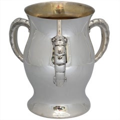 Tiffany Sterling Silver Three-Handled Trophy Cup
