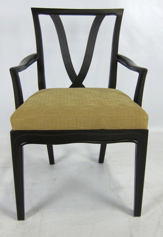 Modern Set of 8 Sophisticate Collection Dining Chairs by Tomlinson