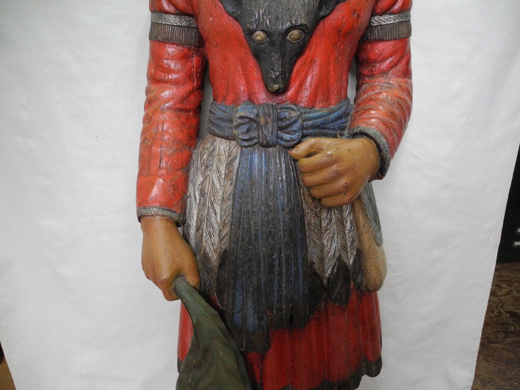 Carved Julius Theodore Melchers (1829-1909) | Cigar Store Indian Figure For Sale