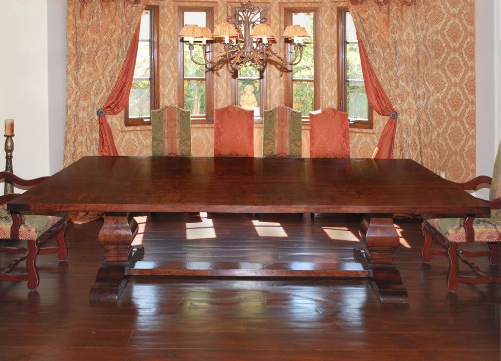 Dining Table in Cherrywood, Custom Made by Petersen Antiques For Sale 4