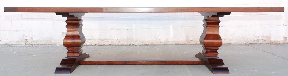 Dining Table in Cherrywood, Custom Made by Petersen Antiques For Sale 2