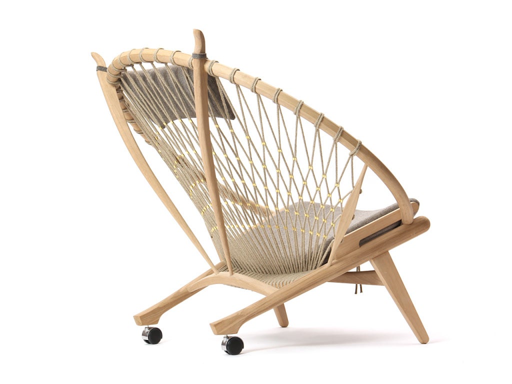 Late 20th Century PP130 Circle Chair by Hans J. Wegner for PP Møbler in Oak and Fabric