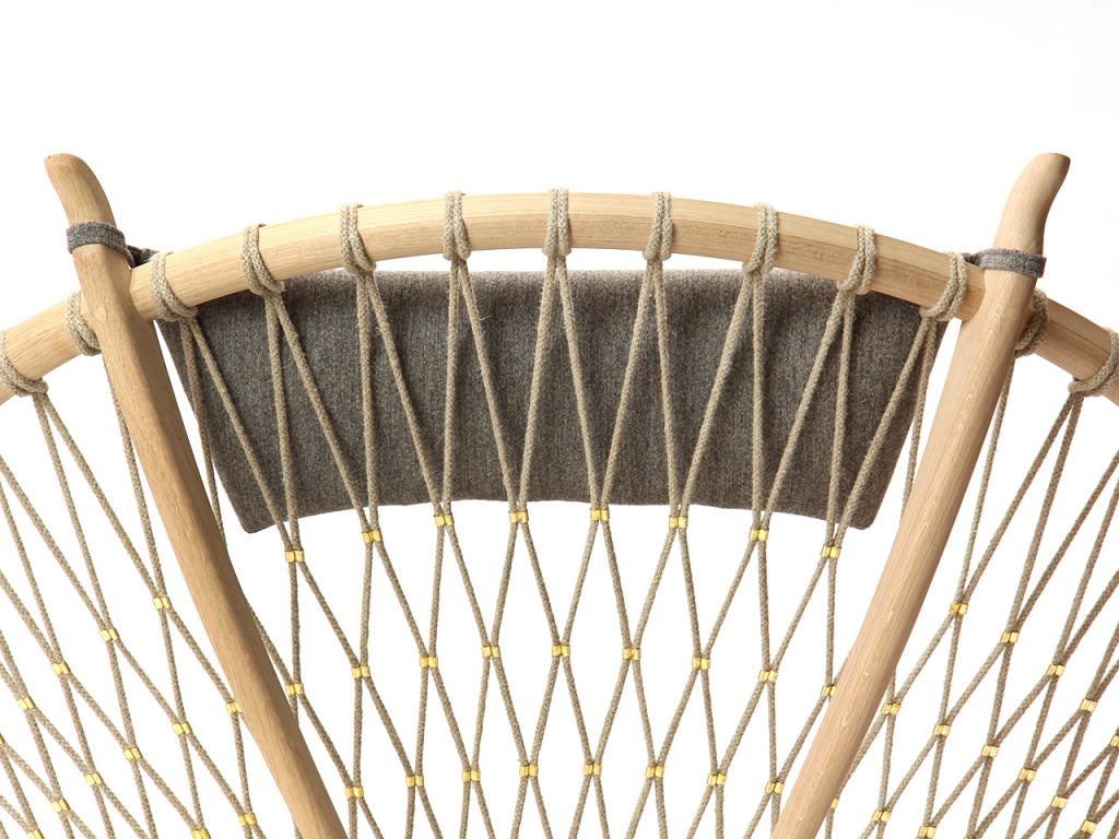 Wool PP130 Circle Chair by Hans J. Wegner for PP Møbler in Oak and Fabric