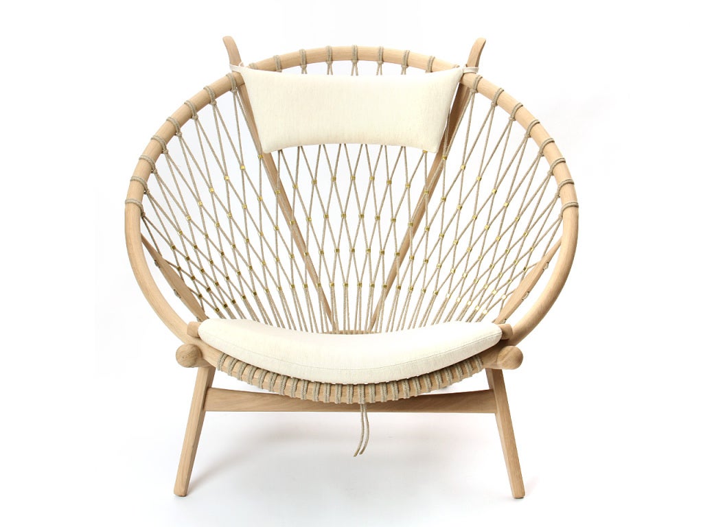 PP130 Circle Chair by Hans J. Wegner for PP Møbler in Oak and Fabric 1