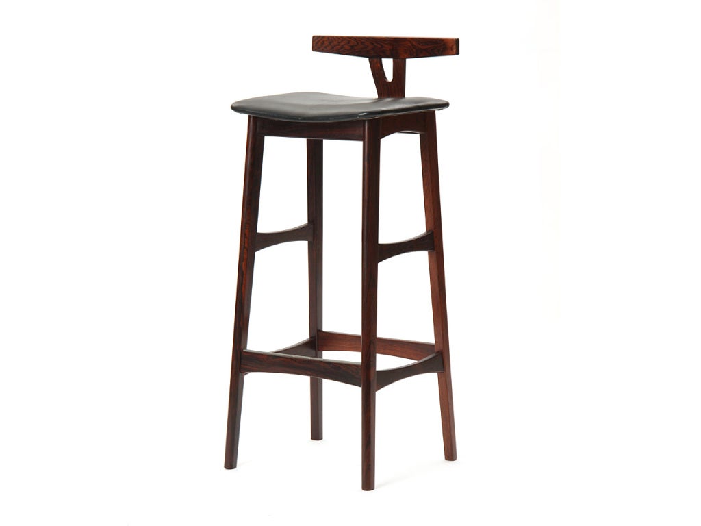 Mid-20th Century set of four rosewood stools