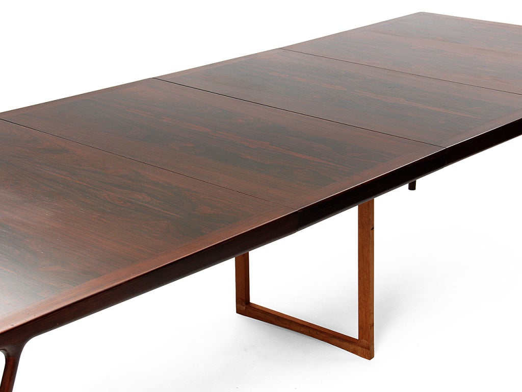 Rosewood Dining Suite By Vestergaard Jensen In Excellent Condition In Sagaponack, NY