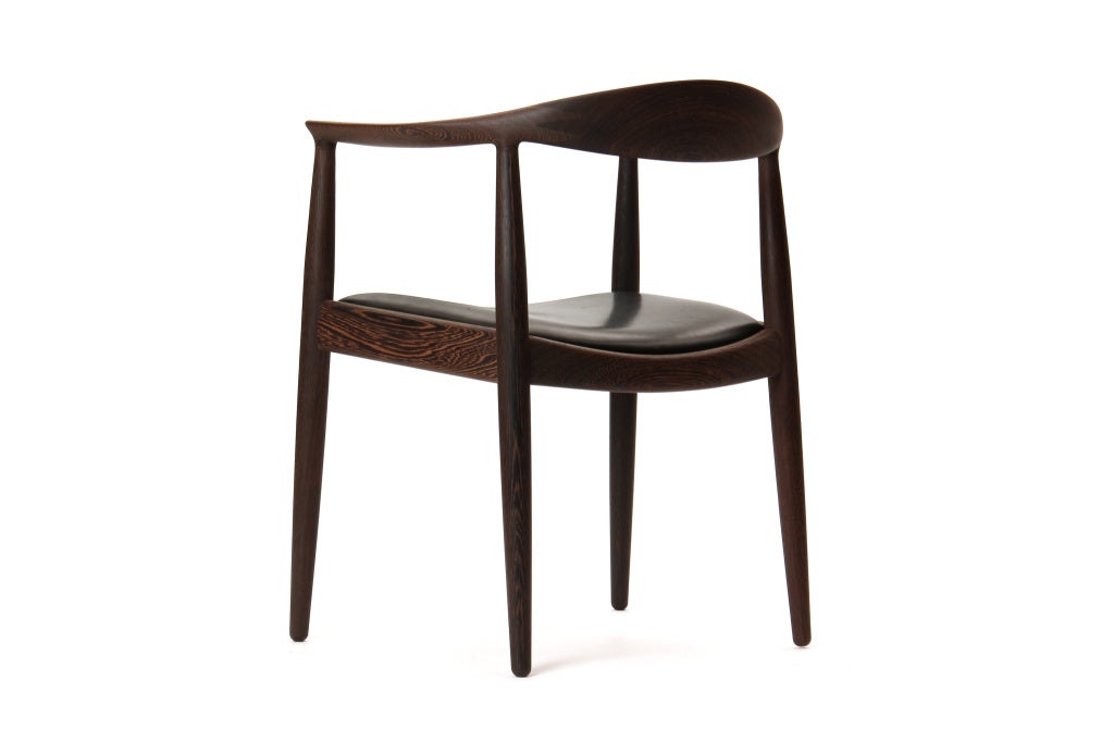 Upholstery The Round Chair in Wenge by Hans J. Wegner