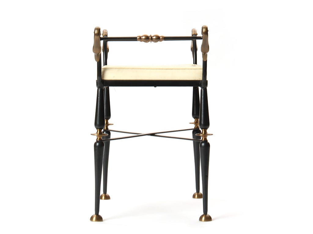 Hollywood Regency Tabouret Cygne en vente