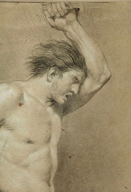 A NUDE MALE FIGURE. PROBABLY FRENCH, CIRCA 1800 3