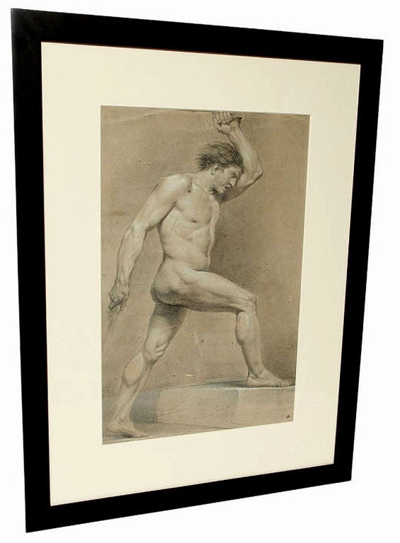 A NUDE MALE FIGURE. PROBABLY FRENCH, CIRCA 1800 1