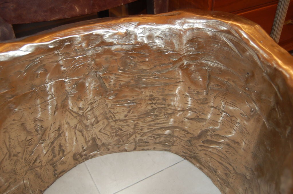 Bronze and Glass Coffee Table Designed by Craig Van Den Brulle For Sale 1