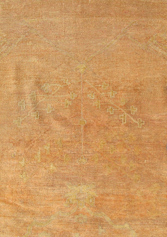 19th Century Impressive Large Antique Oushak Carpet
