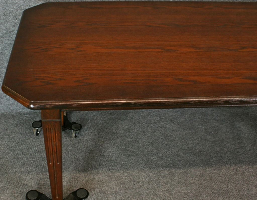 Vintage Rustic French Country Kitchen Farm Table Oak