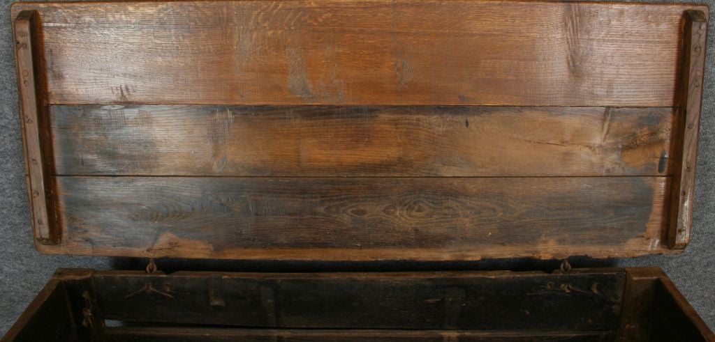Antique French Country Trunk Coffee Table Blanket Chest For Sale 4