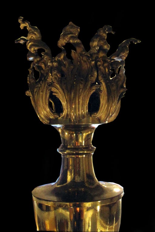 19th Century English Brass 12 Light Chandelier