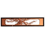 Japanese Carved Wood Architectural Transom