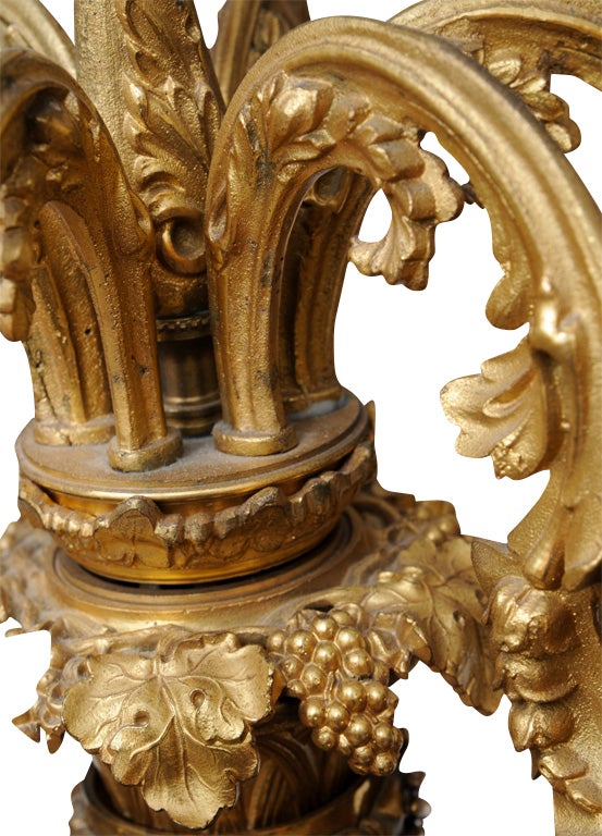 Empire Style Bronze Figural Candelabra, French, Ormolu, 19th Century For Sale 6