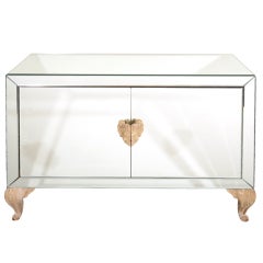 Vintage Sophisticated  1940's Mirrored Cabinet