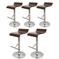 Set of Five Bar Stools