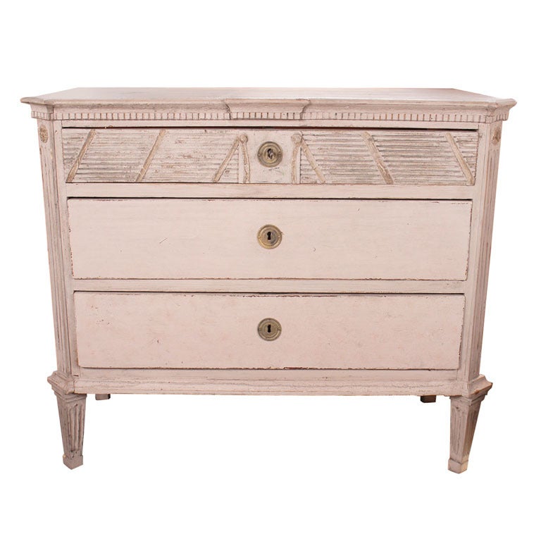Gustavian Painted Commode