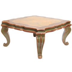 Italian Polychrome Coffee Table