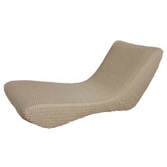 Spetacular Woven Leather Chaise