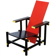 Red/Blue Chair by Gerrit Thomas Rietveld