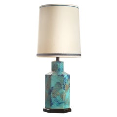 Aqua Italian Ceramic Lamp 12