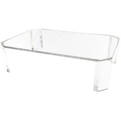 Extra large Lucite Coffee Table 1950's