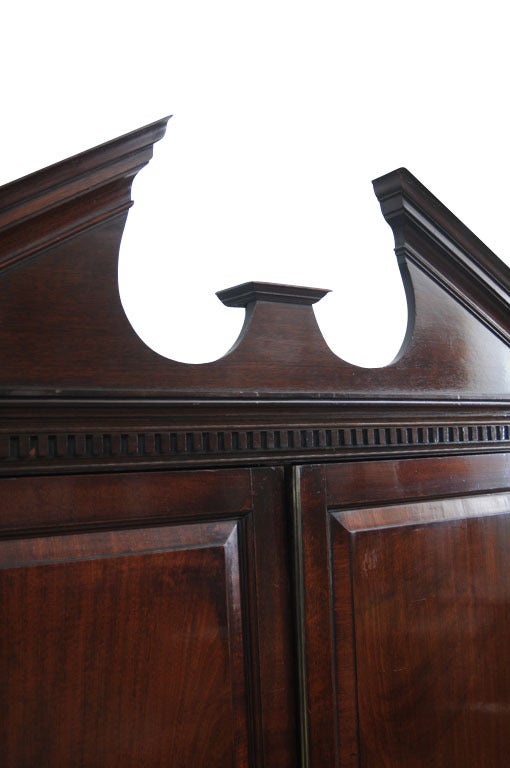 English Mahogany Linen Press, Armoire, Cabinet, 19th Century For Sale 3