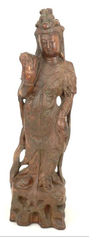 Chinese terracotta sculpture of Quan Yin