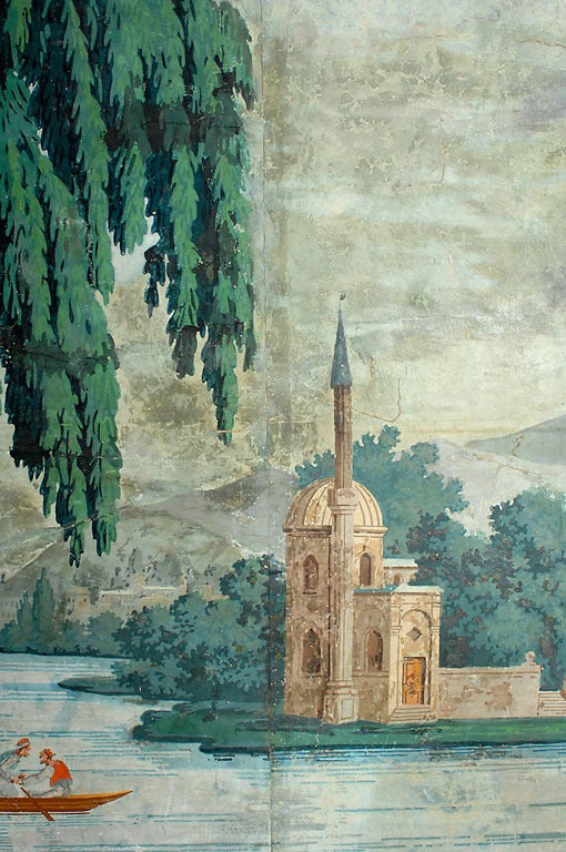 French Monumental 18th C. Zuber Wallpaper Panel