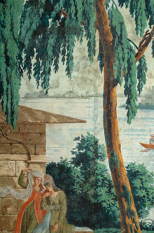 18th Century and Earlier Monumental 18th C. Zuber Wallpaper Panel