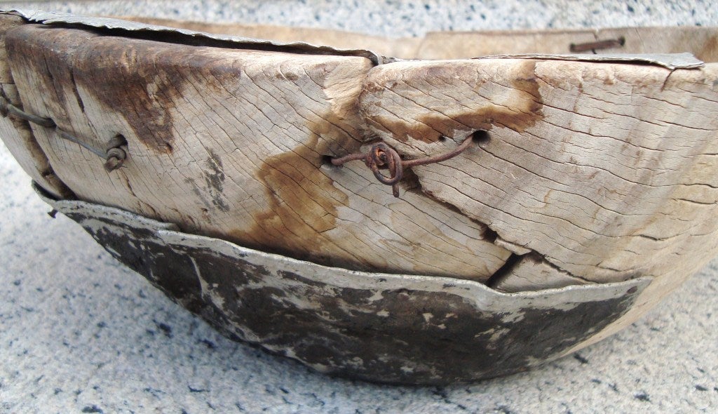 Folk Art Primitive 18th C. American Carved Wooden Bowl