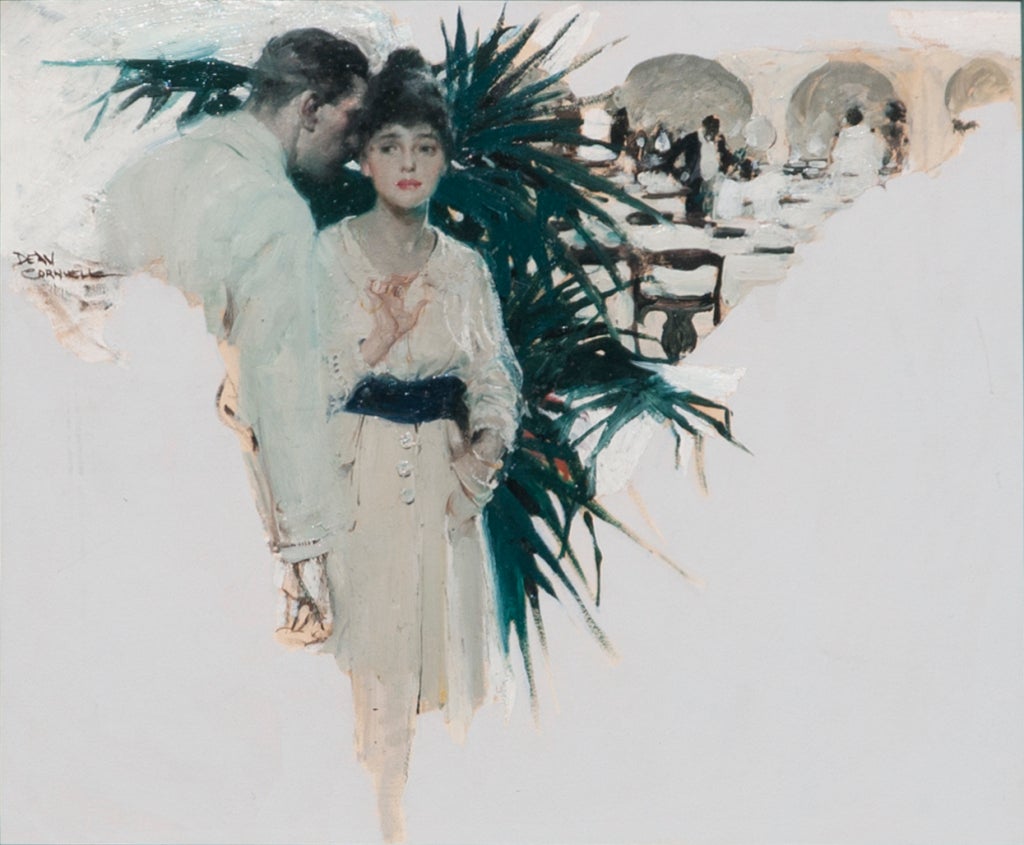 Mid-20th Century Mixed Media on Paper Illustration by Dean Cornwell