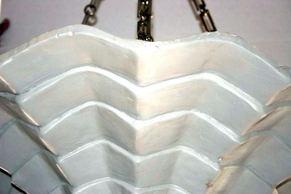 Mid-20th Century Pair of Large Shell Plaster Fixtures, Sold Individually For Sale