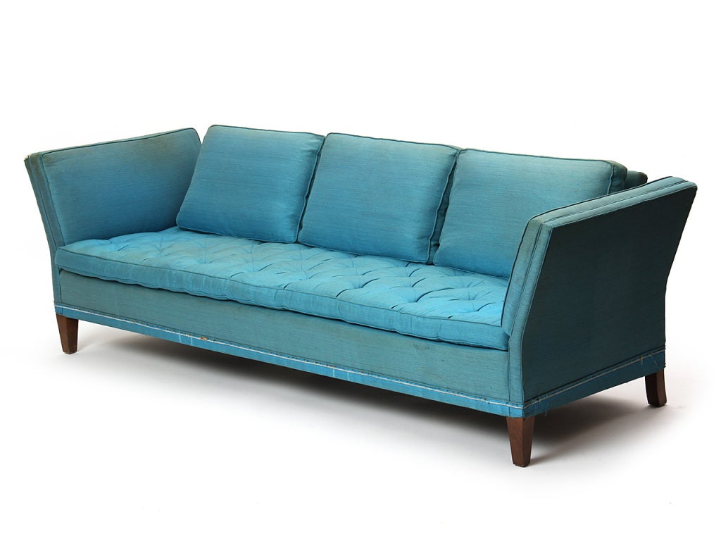 American vintage open arm sofa