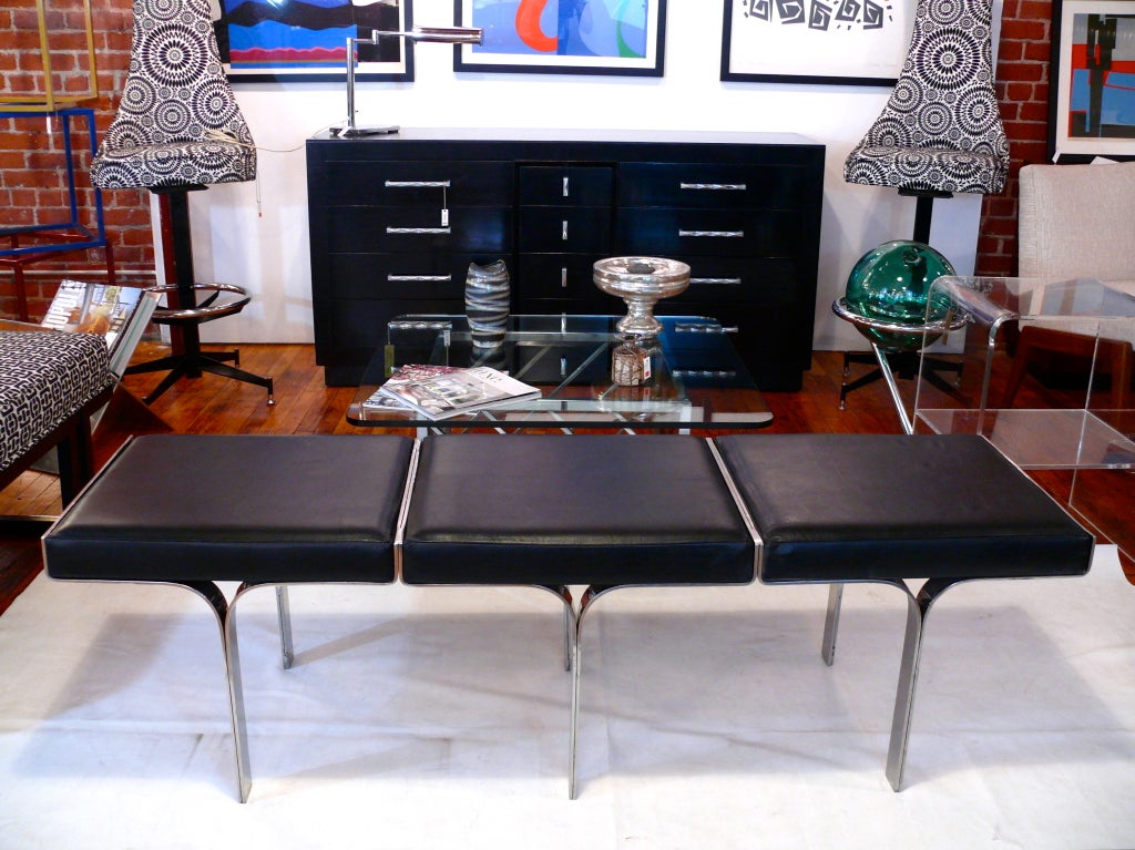 American John Behringer Three Seater Steel 