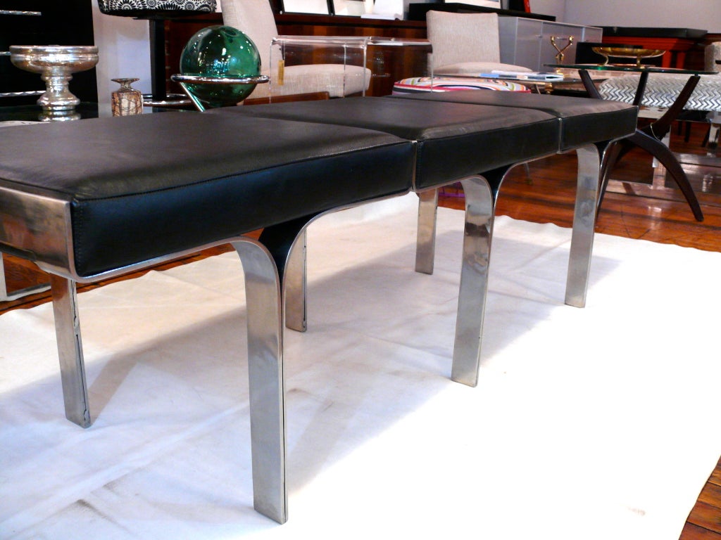 Mid-20th Century John Behringer Three Seater Steel 