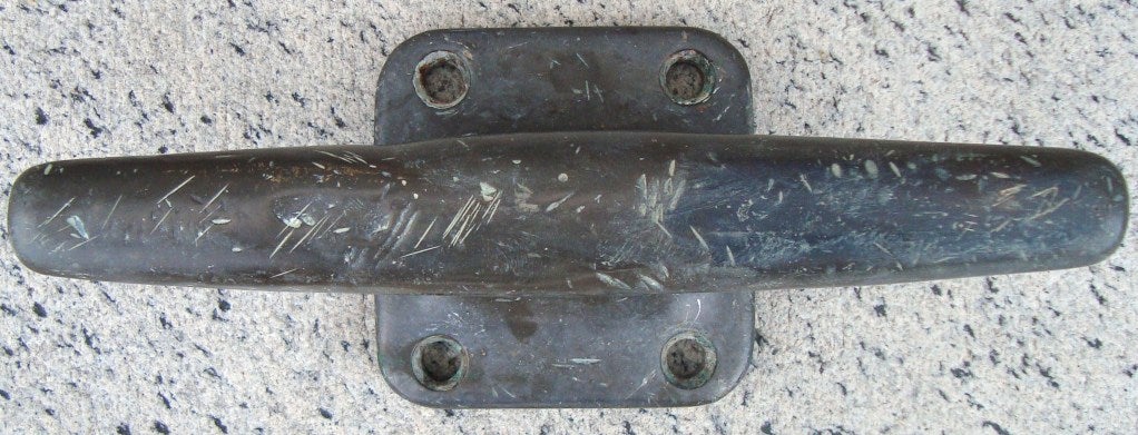 19th Century 19th C. Bronze Nautical Boat Cleat