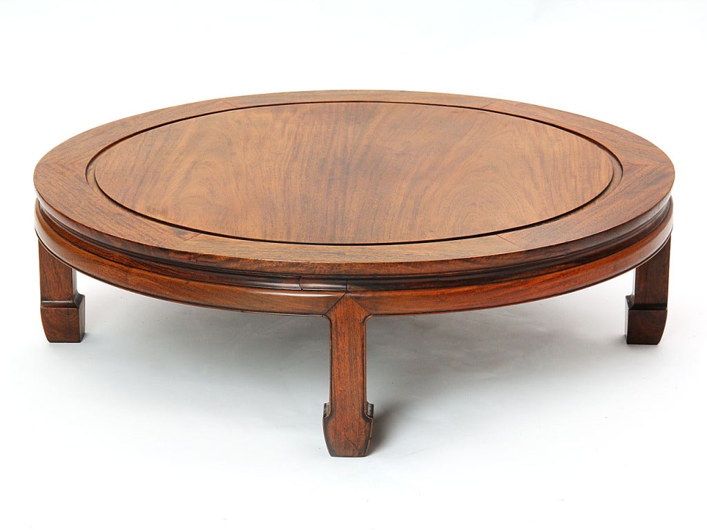 round Asian low table