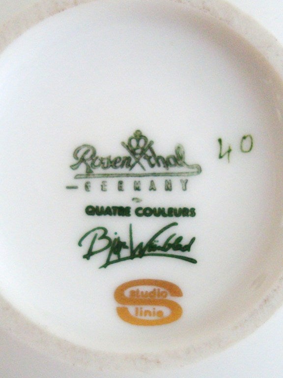 1960's Bjorn Winblad for Rosenthal Covered Porcelain Jar 1