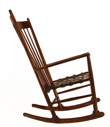 leather strap rocking chair