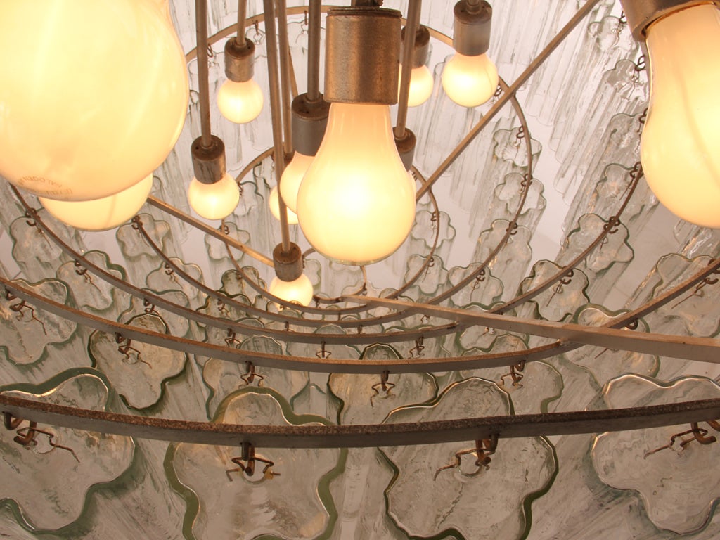 Mid-20th Century Monumental Venini Eight-Tiered Chandelier